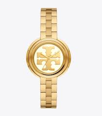 Miller Watch Gold Tone Ivory 36 Mm Women S Designer Strap Watches Tory Burch