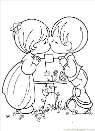Free printable m&m coloring pages printable. Love Couple Precious Moments Drawings Novocom Top