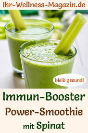 Gruner Spinat Smoothie Rezept Furs Immunsystem Zum Abnehmen Und Entgiften Smoothie Rezepte Zum Abnehmen Spinat Smoothie Smoothie Rezepte
