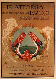 Details About Trattoria Restaurant Rome Roma Seafood Fish Italy Vintage Poster Repo Free S H Vintage Posters Vintage Italian Posters Poster