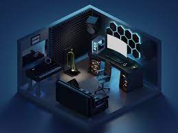 Music Studio 3d Render By Fintadox Home Studio Setup Studio Interior Design Studio Setup
