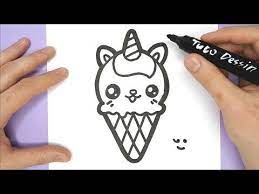 ✔ a découvrir uniquement sur dessin licorne®. Tuto Dessin Dessin Kawaii Et Facile A Faire Youtube Dessin Glace Comment Dessiner Une Licorne Dessin Licorne