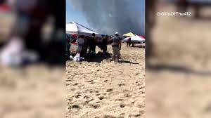 Employees of the fireworks company behind the 4th of july celebrations retained minor injuries when the accidental explosion occurred, the ocean city fire department said in a statement. S4vj9aaq Ffxam