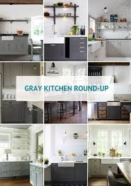 gray kitchen round up