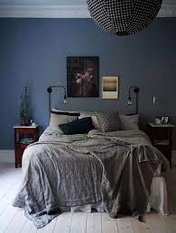 Beautiful color combination of duck blue and sage for bedroom painting and decor ideas. 15 Beautiful Colorful But Nice Bedroom Decoration Grey Bedroom Design Blue Bedroom Walls Bedroom Interior