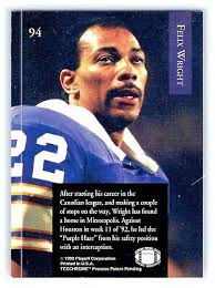 1992 Playoff Football #94 Felix Wright Minnesota Vikings