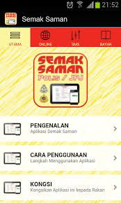 Check saman melalui online dan nak bayar saman pun melalui perbankan internet. Semak Saman For Android Apk Download