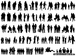Group Of People Vector Silhouette Free Silhouette People Person Silhouette Silhouette Free