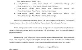 Bukti sebagai penerima warisan yang ini bisa ditunjukkan oleh surat. Surat Kuasa Ahli Waris Cute766