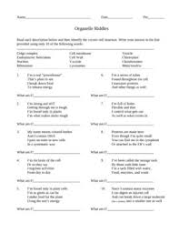 Organelle Riddles Worksheet With Key Life Science Lessons Science Cells Life Science Middle School