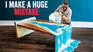 Can someone recommend how to achieve a new white layer. Crazy Epoxy Waterfall River Table Build Youtube