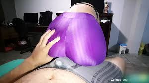 Licking blowjob over underwear, cum in pants, lap dance, leggings, dry  humping