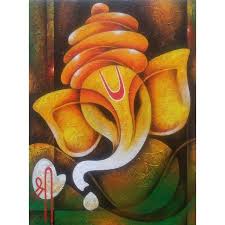 Ganesha is an epitome of wisdom and adaptability ,encouraging one to think more and talk less. Ganpati Canvas Painting Ganesha Painting Lord Ganesha Paintings Art Painting
