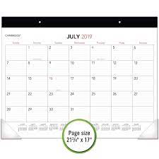 Amazon Com Cambridge 2019 2020 Academic Year Desk Pad Calendar Standard 21 3 4 X 17 April Start Cam9021320 Academic Calendar Desk Calendar Pad Calendar