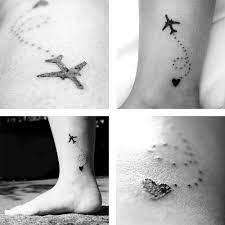 My Tattoo That I Am Obsessed With Travel Tattoo Airplane Tattoo Heart Journey Tattoo Travel Tattoo Small Airplane Tattoos