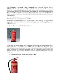 Check spelling or type a new query. Materi Alat Pemadam Api Ringan Docx