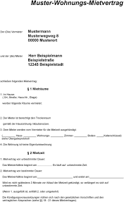Maybe you would like to learn more about one of these? Muster Wohnungs Mietvertrag Pdf Kostenfreier Download