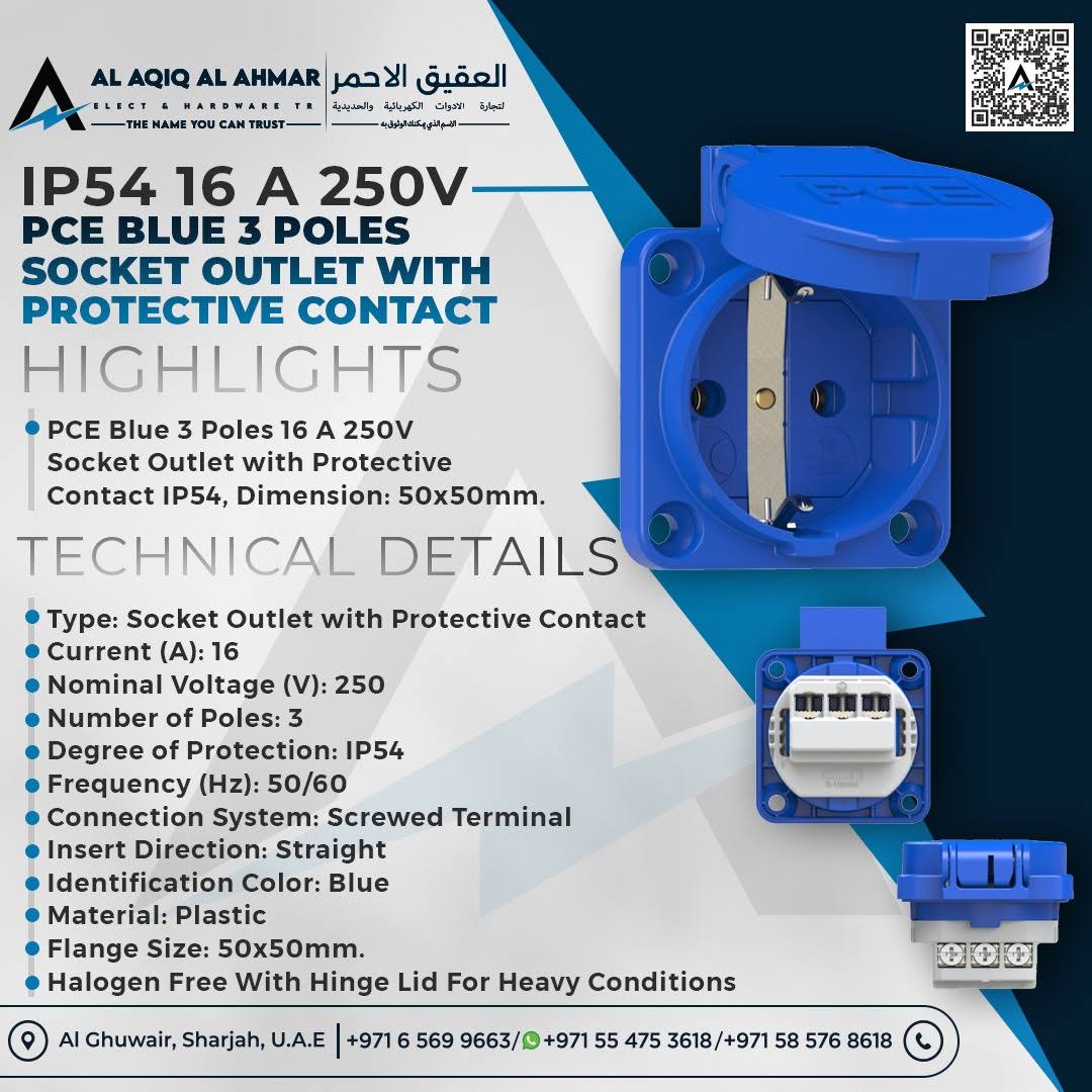 SCHUKO SOCKET 16A 2PIN IP54 product image