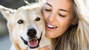 Hugging a dog can be good therapy