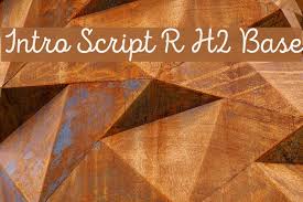 This font is in the h2 base style. Intro Script R H2 Base Font Ffonts Net