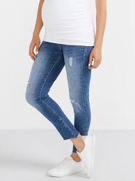 Mavi Vanessa Distressed Skinny Maternity Jean Thyme Maternity