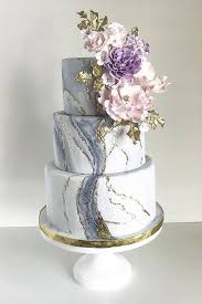 Work Of Art Affinity Weddings Black and gold marble cake!!!