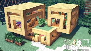 Some serious minecraft blueprints around here! I Made A Wooden Modern House Minecraft