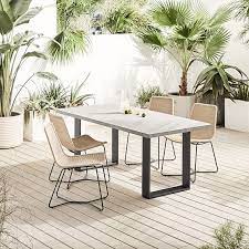 Concrete Outdoor 72 Dining Table Slope Dining Chair Set In 2021 Concrete Outdoor Dining Table Modern Outdoor Dining Concrete Dining Table