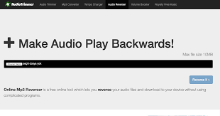 Great quality for music conversion. Online Mp3 Reverser Make Audio Files Play Backwards