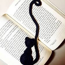 Black Cat Bookmark Crochet Bookmark Pattern Crochet Cat Pattern Crochet Bookmarks