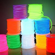 High Voltage Neon Light Wire 2 3mm 10 Colors Flexible Glowing El Wire Buy Glowing El Wire High Voltag Neon Light Wire Flexible Glowing El Wir Product On Alibaba Com