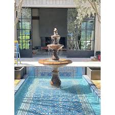 Maintenance free solar fountain feature. Giannini Garden Immanis Concrete Newcastle 3 Tier Outdoor Garden Fountain 1685 Majestic Fountains And More