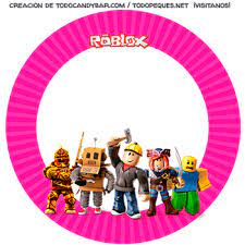 Roblox para niñas para imprimir. Kit Imprimible Roblox Rosa Descarga Gratis Todo Candy Bar