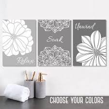 Gray Bathroom Wall Art Bathroom Canvas Or Prints Gray Ombre Bathroom Wall Decor Bathroom Quote Pictures Bathroom Canvas Gray Bathroom Walls Grey Bathrooms
