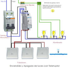 Encendido Y Apagado De Luces Con Telerruptor Instalacion Electrica Instalacion Electrica
