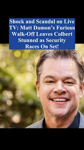 Matt Damon Walks Off Colbert