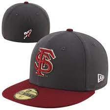 New Era Florida State Seminoles Fsu Two Tone 59fifty Fitted Hat Graphite Garnet Seminole Florida State Seminoles Fitted Hats