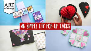 A handmade 3d pop up greeting card can put a smile on your recipient's face. 4 Simple Diy Pop Up Cards How To Make Greeting Cards Pop Up Card Compilation Youtube