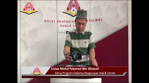 Mengurus keperluan diri mengikut keperluan sepanjang masa berada di arafah 37. Mis Kpbkl Taklimat Ketua Program Diploma Pengurusan Haji Umrah Youtube