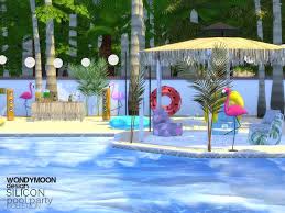 The Sims 4 Silicon Pool Party Part Ii Sims 4 Sims Pool Party