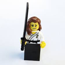 Aikidō Master Female Custom Minifigure Made With Genuine Lego Parts Judo Martial Arts Tae Kwon Do Tkd Kung Fu Aikido Martial Arts Mini Figures