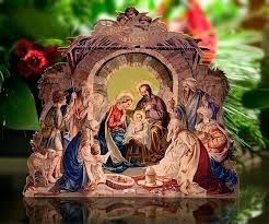 Christmas Time 1900 S 3d Crib Svatava Nativity By Paper Model Kiosk Christmas Nativity Scene Nativity Set Paper Models