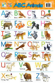 Jasart Kids Wall Chart Abc Animals