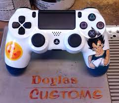 Partnering with arc system works, dragon ball fighterz maximizes high end anime graphics and brings easy to learn but difficult to master fighting gameplay. Dragonball Z Themed Ps4 Controller By Doylescustoms On Etsy Ps4 Controller Dragon Ball Z Dragon Ball