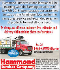 4 gross point bucksport, maine 04416 united states. Saturday July 7 2018 Ad Hammond Lumber Company Sun Journal Maine