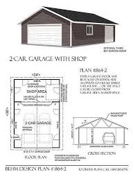 2 Car Garage With Shop In Back 864 2 24 X 36 Garage Design Plans Garage Shop Plans Garage Workshop Layout