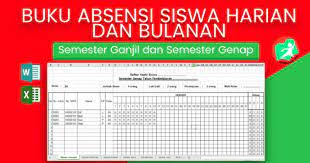 Prota dan promes kelas 1 2 3 4 5 6 sd k13 revisi terbaru 2020. Contoh Absen Siswa Untuk Sd Smp Sma Format Excel Guraruguraru