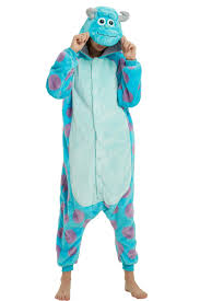 Amazon.com: Es Unico Monster Inc. Sulley Onesie Costume For Adults Men and  Women : Clothing, Shoes & Jewelry