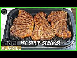 It even transforms into an air fryer. Ninja Foodi Xl Grill Ny Strip Steaks Ninja Foodi Xl Grill Recipes Youtube In 2021 Grilled Steak Recipes Ny Strip Steak Recipes Ny Strip Steak