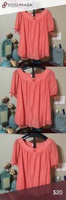 Dress Barn Blouse Size 22 24 Orange Dress Barn Dresses Blouse Size Dress Barn Tops